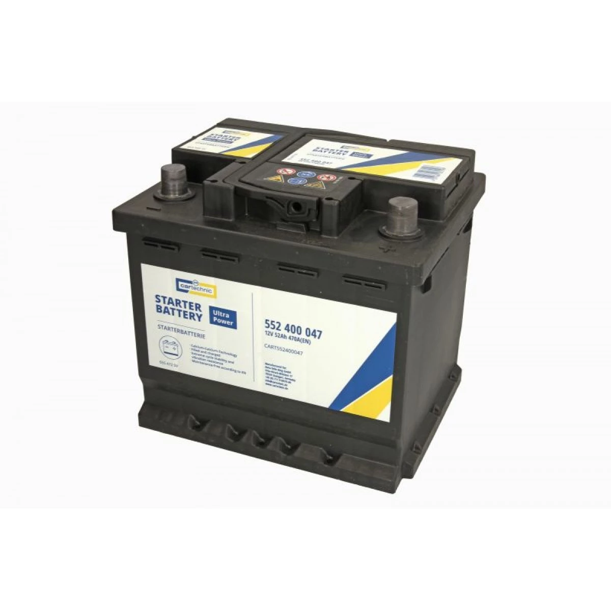 CARTECHNIC ULTRA POWER Akumulator 52Ah / 470A / D+