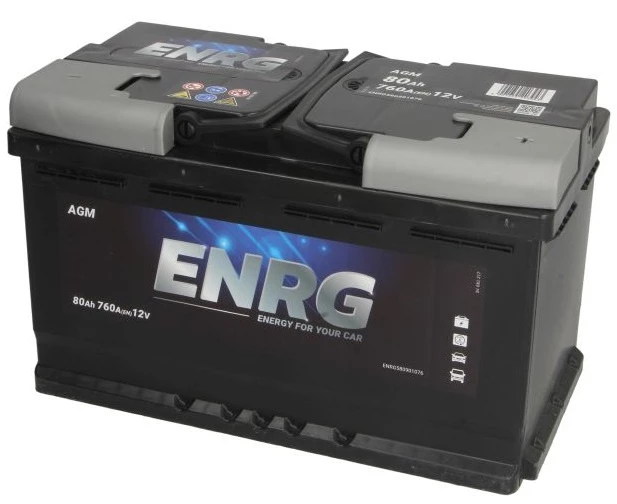 ENRG START-STOP AGM Akumulator 80Ah / 760A / D+