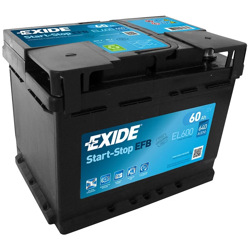 EXIDE START-STOP EFB Akumulator 60Ah / 640A / D+