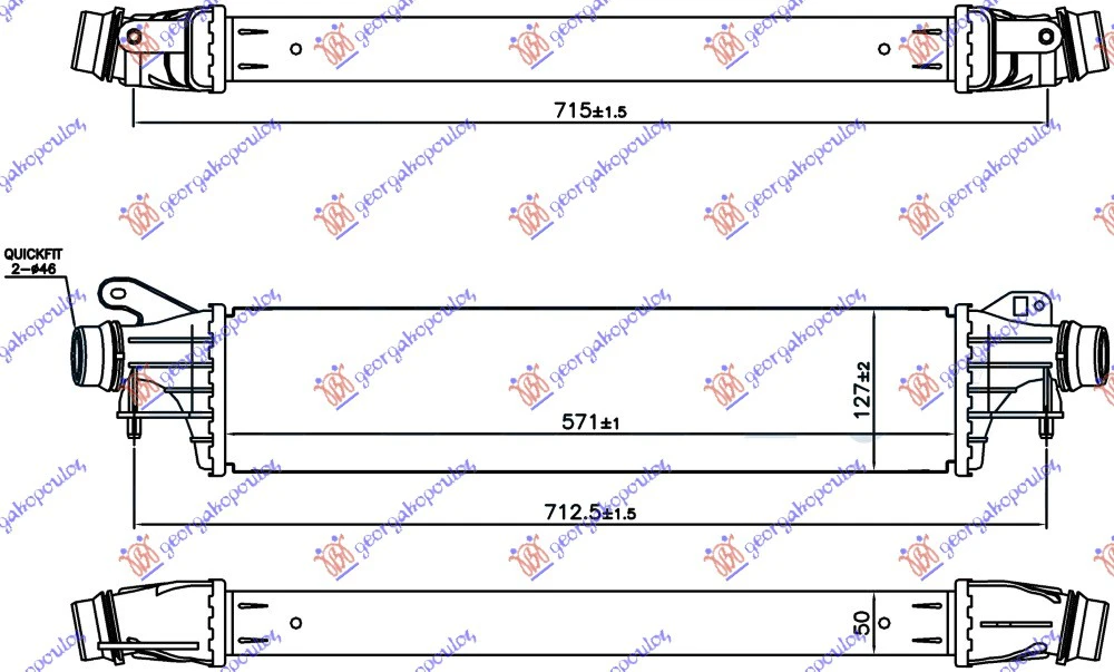 HLAD. INTERC. 1.0i TUR. BENZ.(571x127x50