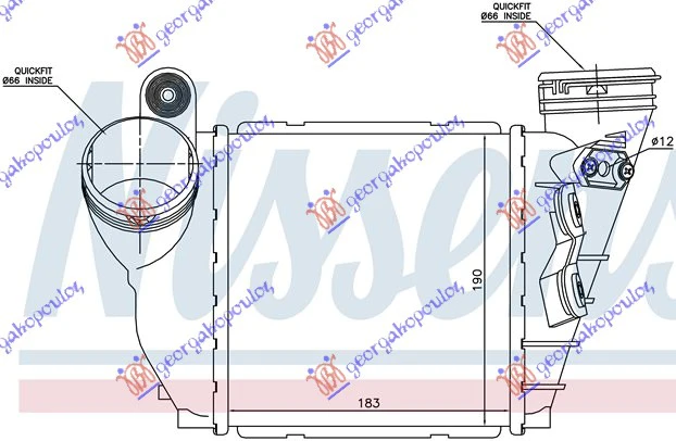 HLAD INTERC. BEN-DIZ (18.3x19x6.5) 12mm