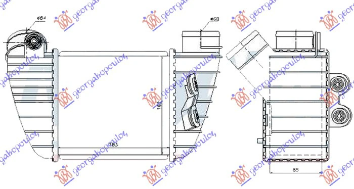 HLAD. INTERKULERA 1.8T (S3) (185x165x85)