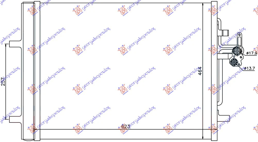 HLAD. KLIME 1.6-2.0 DIZEL (585x470x16)