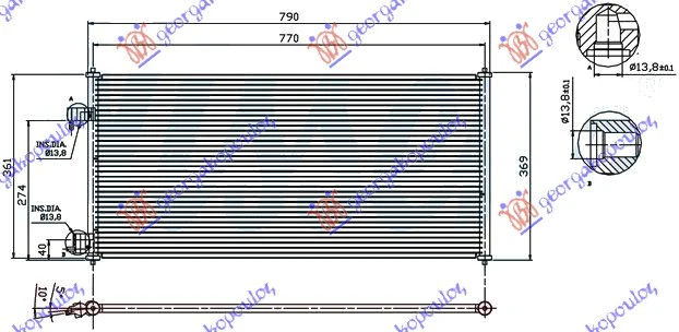 HLAD KLIME 1.8i16V-1.8TDCI (74.7x36)