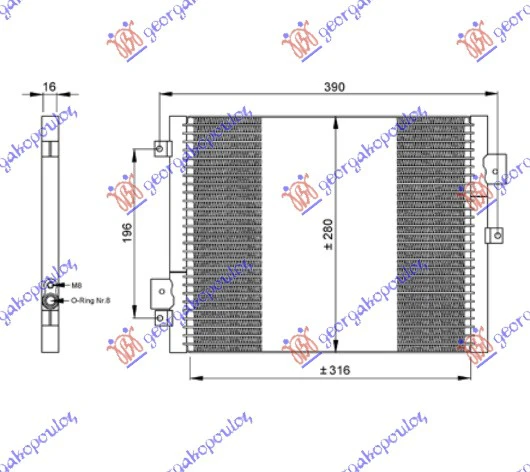 HLAD KLIME 2.7-S 3.4 BENZ(36.5x27x1.6)