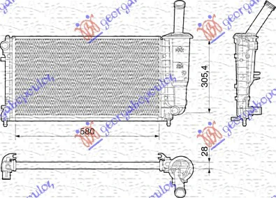 HLAD MOT. 1.4i 16V +/-A/C (58x30.5)