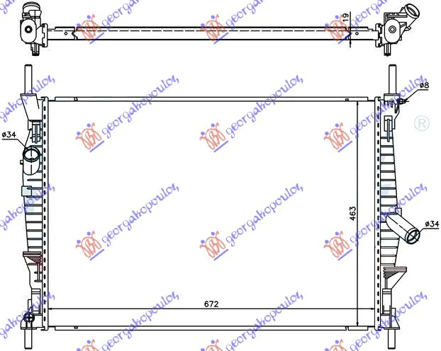 HLAD MOT. 2.2-2.4TDCi-2.3I-A/C(67.5x45.5