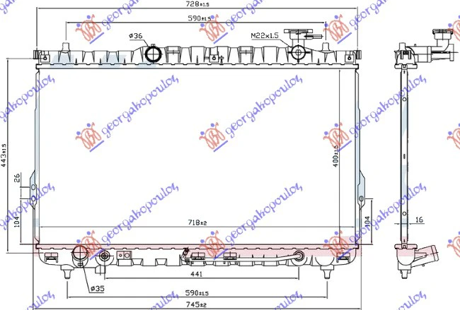 HLAD MOT.2.4 16V-2.7 V6 +/-A/C A/T(72x4)