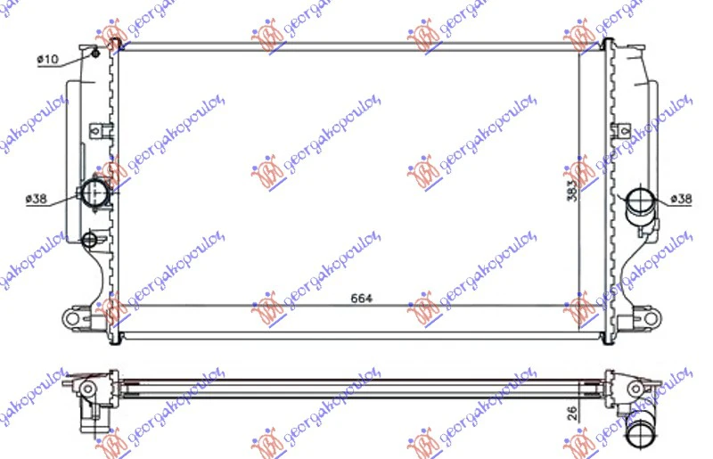 HLAD MOTO 2.0-2.2 D4D DZL M (665x380x26)