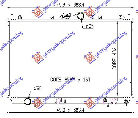 HLAD MOTORA1.3-1.6-1.8 BENZ(40.2x66.5x16