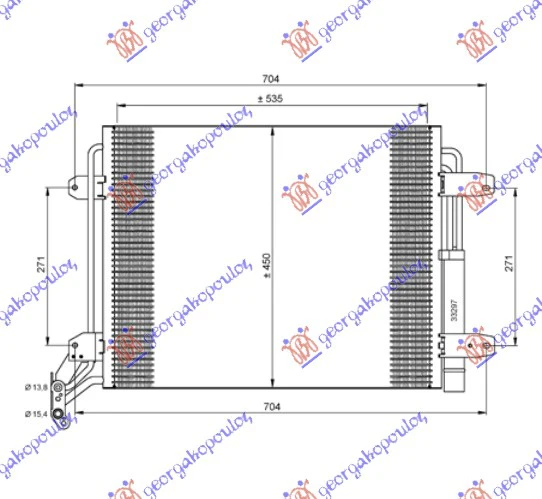 HLAD.KLIME 1.4-2.0BEN 2.0DIZ 540x450x16)