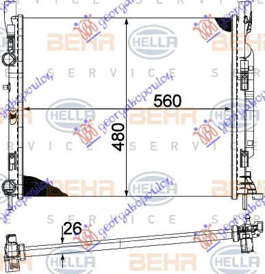 HLAD.MOT 1.6BEN 1.5DIZ +AC 56x48 M-BEHR