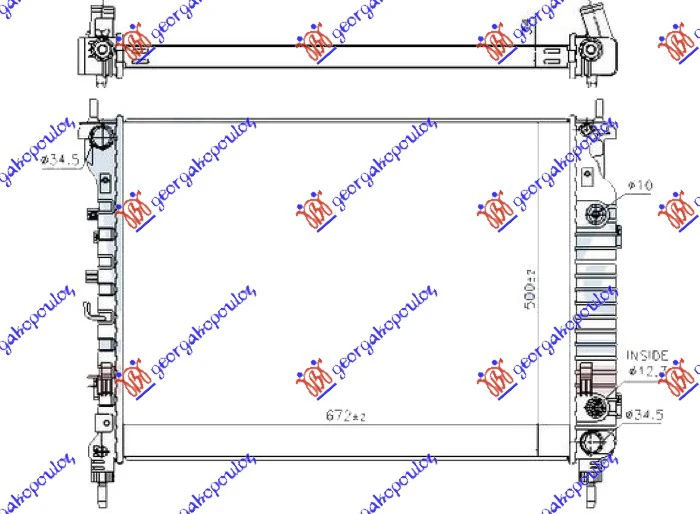 HLAD.MOT 2.2TDCi AUT DIZ(670x500x34)KOYO