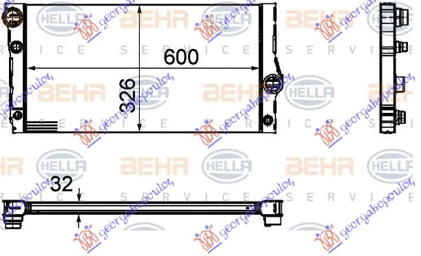 HLAD.MOT. 3.0 535i/HIB BEN GT/F07 M-BEHR