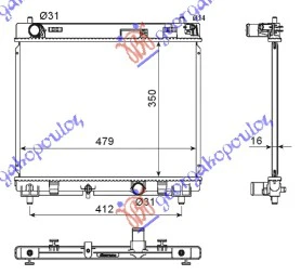 HLAD.MOT.DIZEL 1.4 D-4D(66KW)(350x480x16