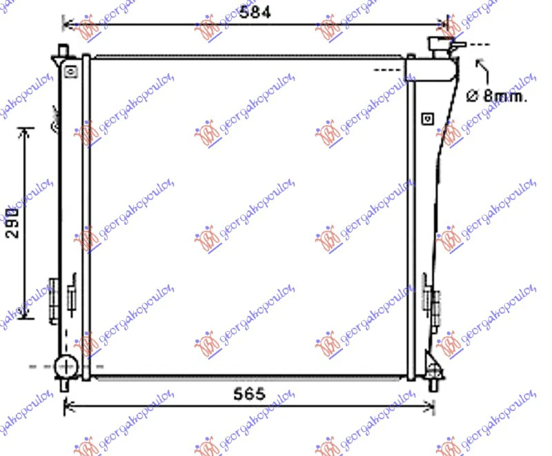 HLAD.MOTORA 1.7CRDi +/- A/C  MAN(64x46.8