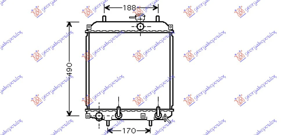 HLADNJAK 1.0i 12V (40x31.7x16) M/A