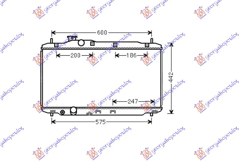 HLADNJAK 1.8i-15ViVTEC(37.5x67x1.6)MAN