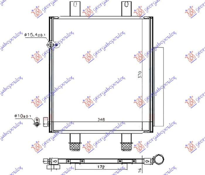 HLADNJAK KLIME 1.0i 12V (31.8x37)