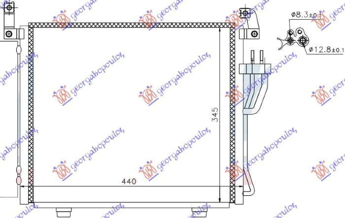 HLADNJAK KLIME 1.1CRDi (40x34,5x17)