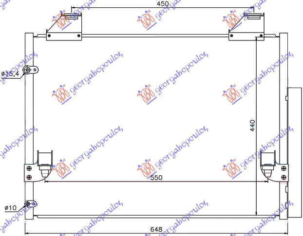 HLADNJAK KLIME 2.5-3.5 DIZ (600x440x16)