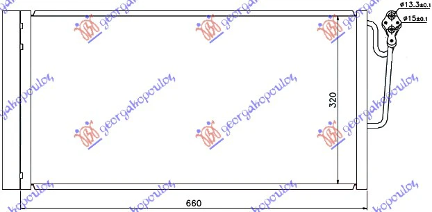 HLADNJAK KLIME BENZ/DIZEL (63x34)