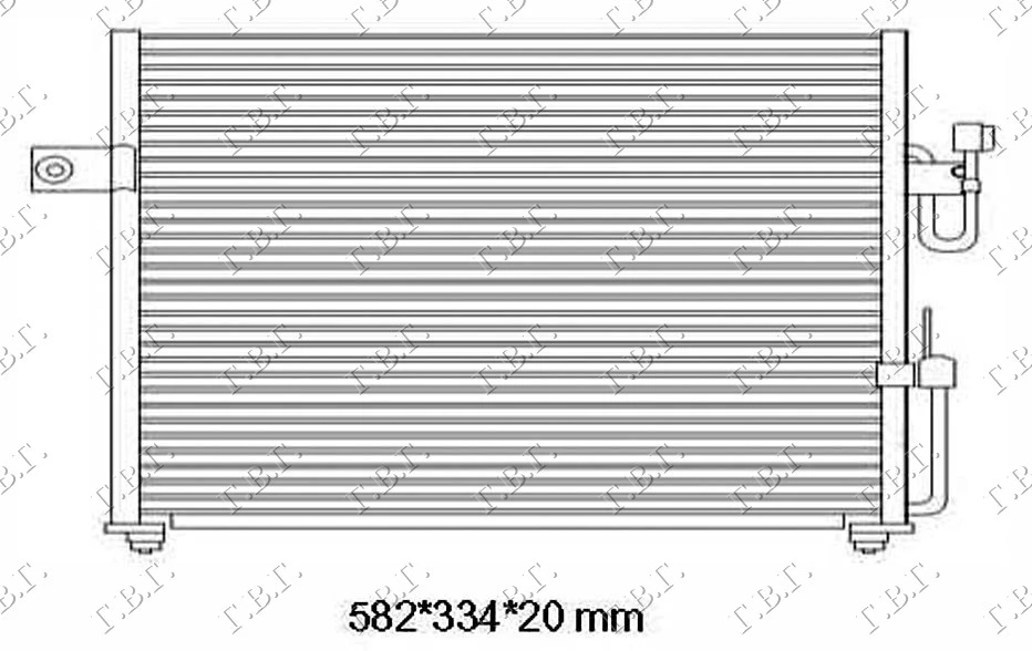 HLADNJAK KLIME BENZIN (50.8x33)