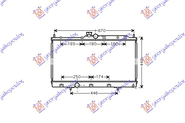 HLADNJAK MOT. 1.3-1.6-2.0 16V 37.5x68.5