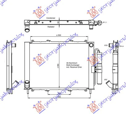 HLADNJAK MOT/KLIME(INTEGRIS.)(51x38x3.8)