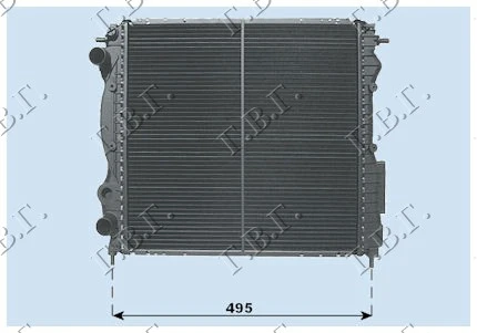 HLADNJAK MOTORA 1.2-1.4 8V +A/C (43x40)