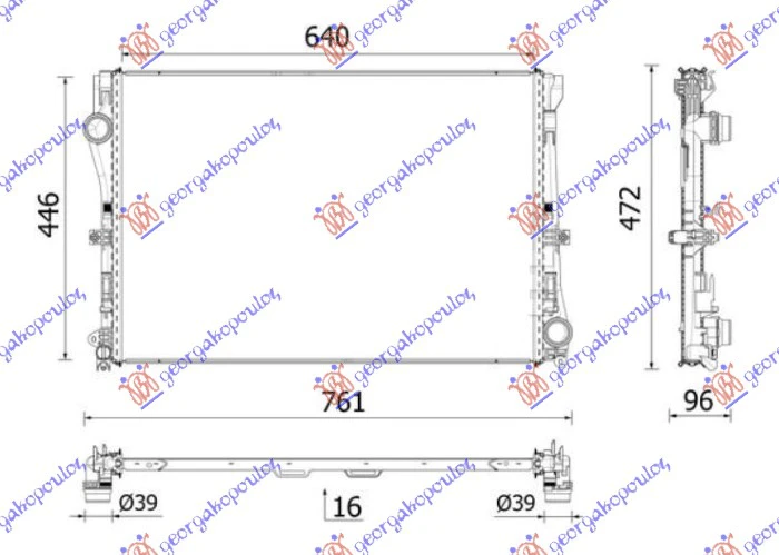 HLADNJAK MOTORA 1.5/2.0 BEN-HIB 640x446