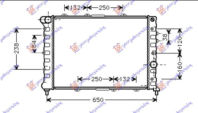 HLADNJAK MOTORA 1.9JTD-2.4JTD(58x39.5x24