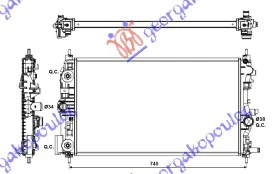 HLADNJAK MOTORA 2.0 CDTi(68x39)AUTOMATIK