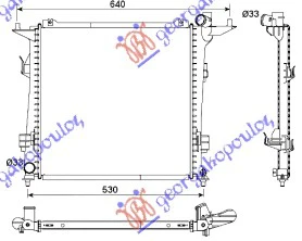 HLADNJAK MOTORA 2.0CRDi DIZ (450x440x16)