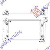 HLADNJAK MOTORA 2.0D4D 03-06(62.5x38)