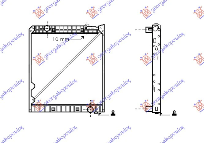 HLADNJAK MOTORA DIZEL (M/A) (90x80.7)