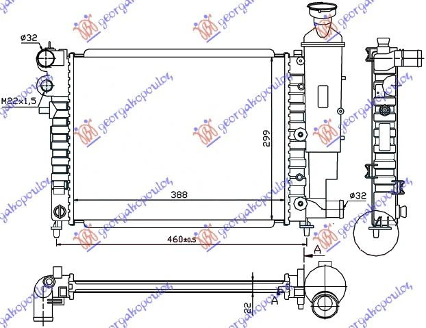 HLADNJAK MOTORA XN-XR-XT (39x32)