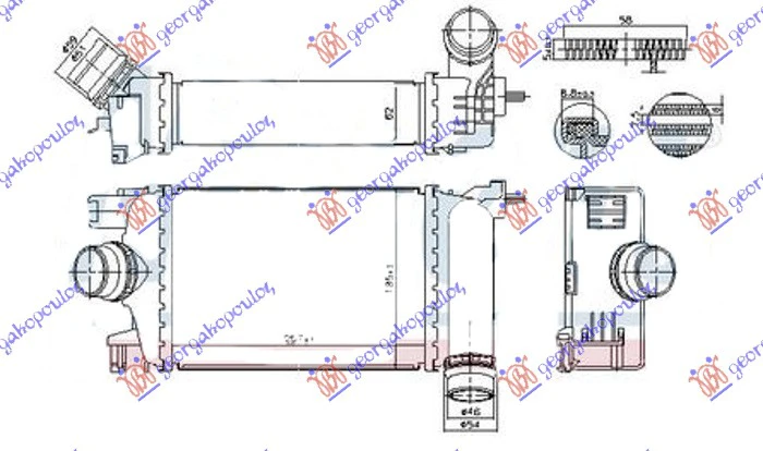 HLADNJAK.INTERC. 0.9 TCE BENZIN (257x217