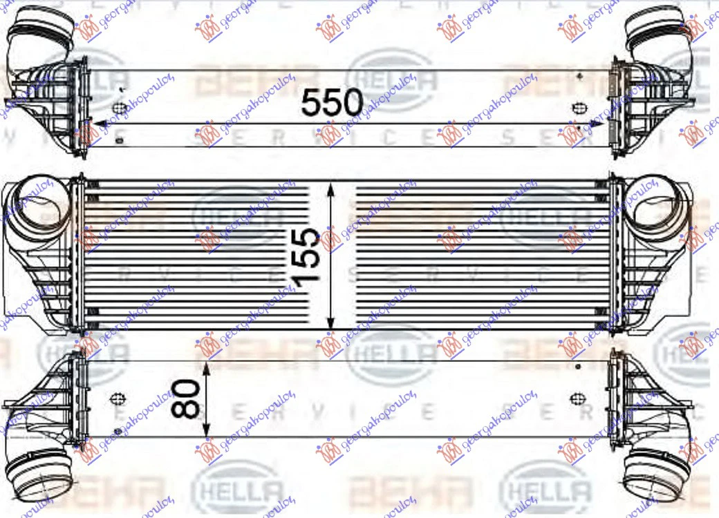 HL.INTERK. 3.0BEN -2.0/3.0DIZ MAHLE BEHR