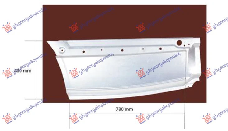 KRAJ ZAD.BLATOB(ZADNJI DEO)(4300mm)