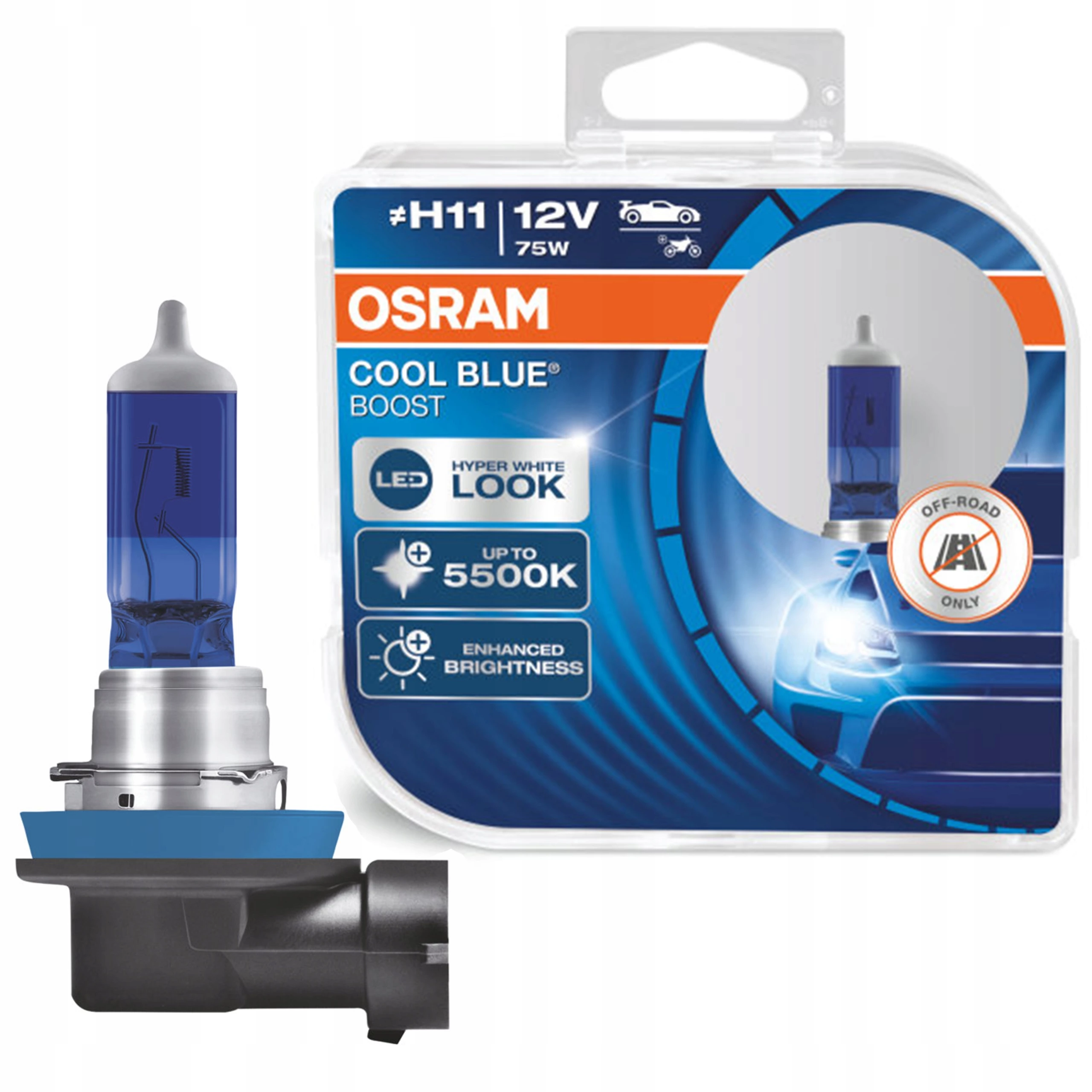 Osram halogena sijalica H11 (Cool Blue Boost) (2kom)