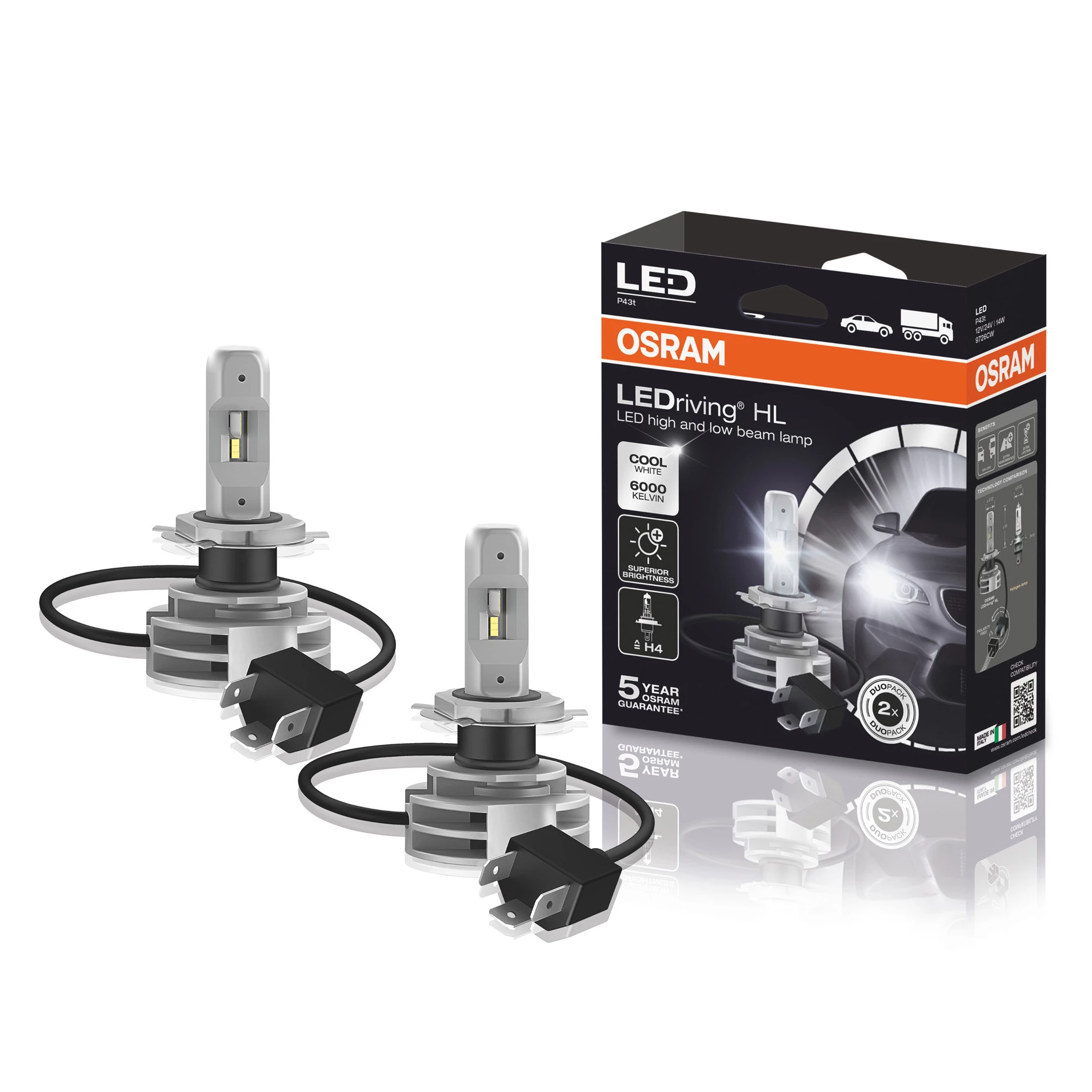 Osram LED sijalica, H4 (LEDriving) (Set)