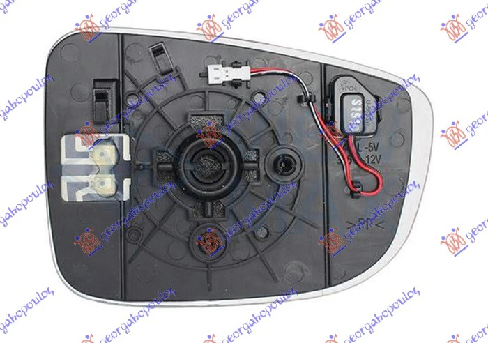 STAKLO RETROVIZORA SA GREJ. (MRTAV UGAO)