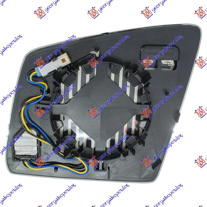 STAKLO RETROVIZORA SA GREJACEM (MRTAV UGAO) (ASFERICNO)
