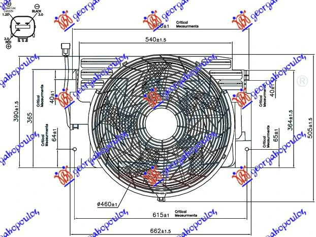 VENTIL.A/C KOMP.(3.0-4.4-4.6-4.8BENZ-DIZ