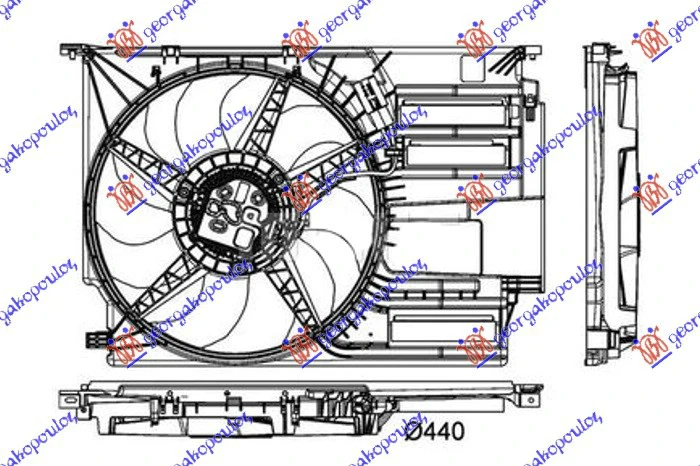 VENTILATOR KOMPLET 1.5-2.0 DIZEL