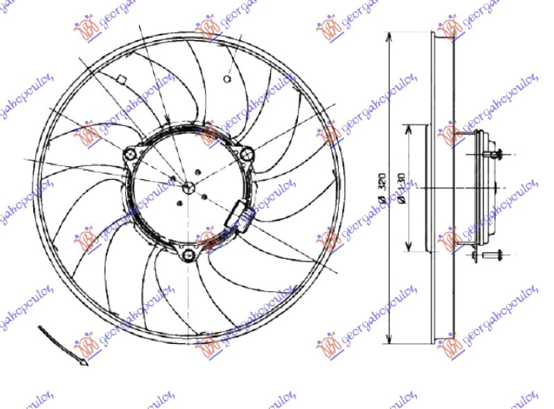 VENTILATOR A/C 2.0-2.1-2.5-3.0TDi