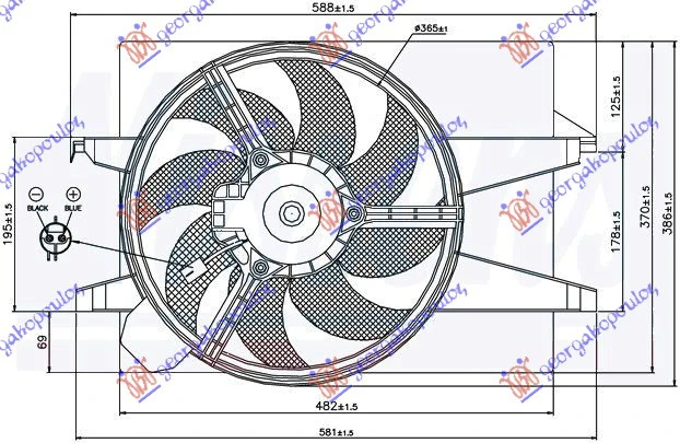 VENTILATOR (BEN/DIZ) +A/C DUGULJ. DZEK