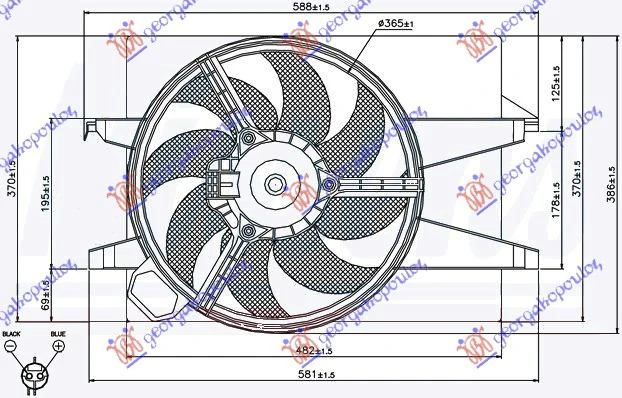 VENTILATOR (BEN/DIZ) -A/C OKRUGLI DZEK