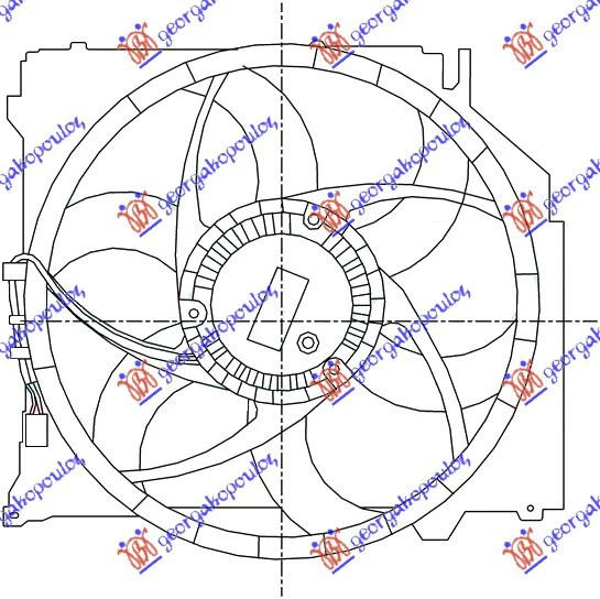 VENTILATOR KOM(2.0-2.5-3.0 BE-2.0 DI+A/C